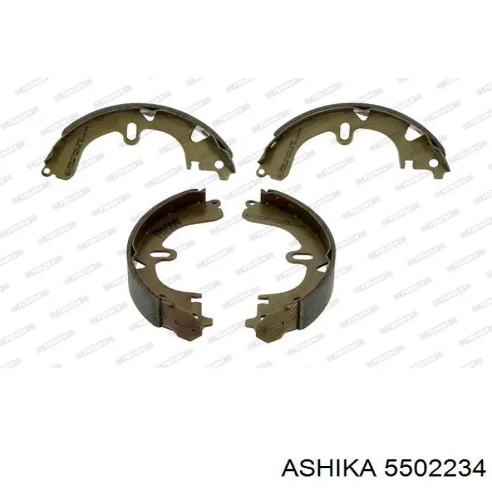 Купить 5502234 Ashika Задние барабанные тормозные колодки