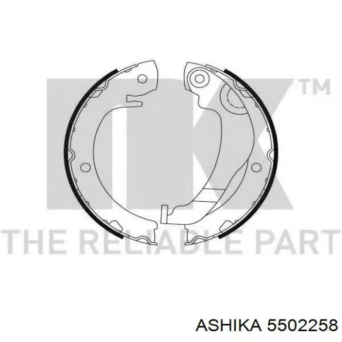5502258 Ashika Тормозные колодки ручника