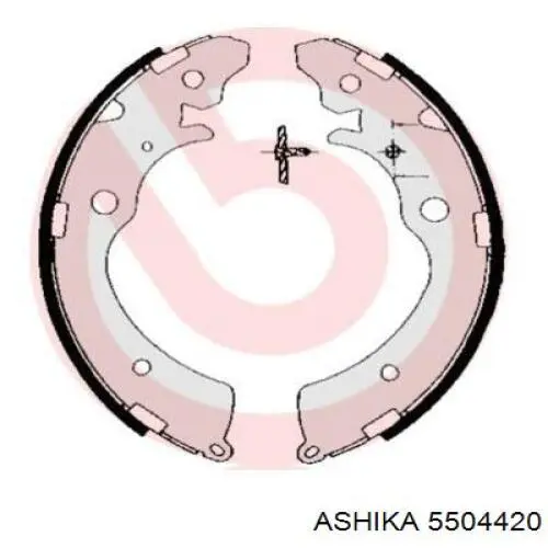 Тормоза рабочие задние ножные и тормозные барабаны Ashika 5504420 цена, от 20.25 USD