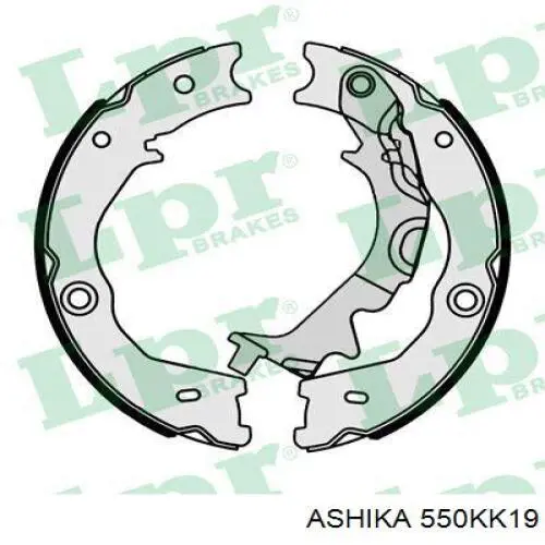 Колодки ручника (стояночного тормоза) ASHIKA 550KK19