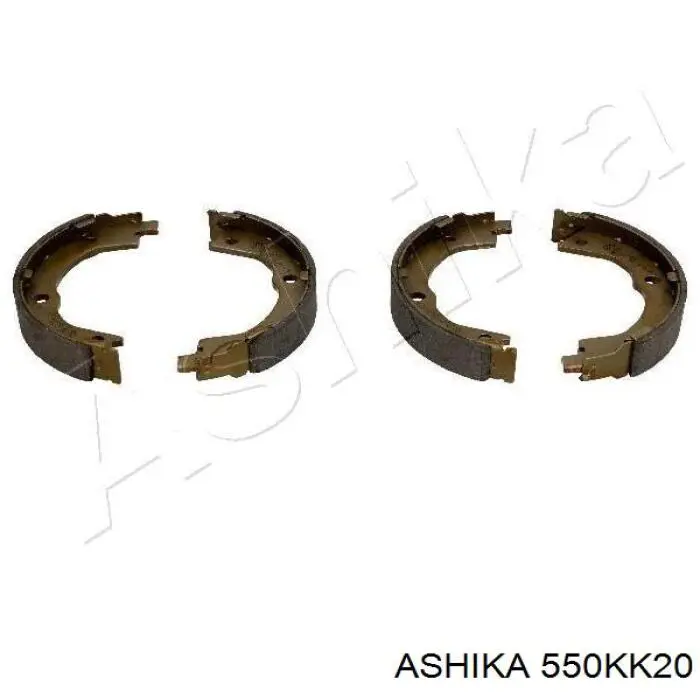 550KK20 Ashika колодки ручника (стояночного тормоза)