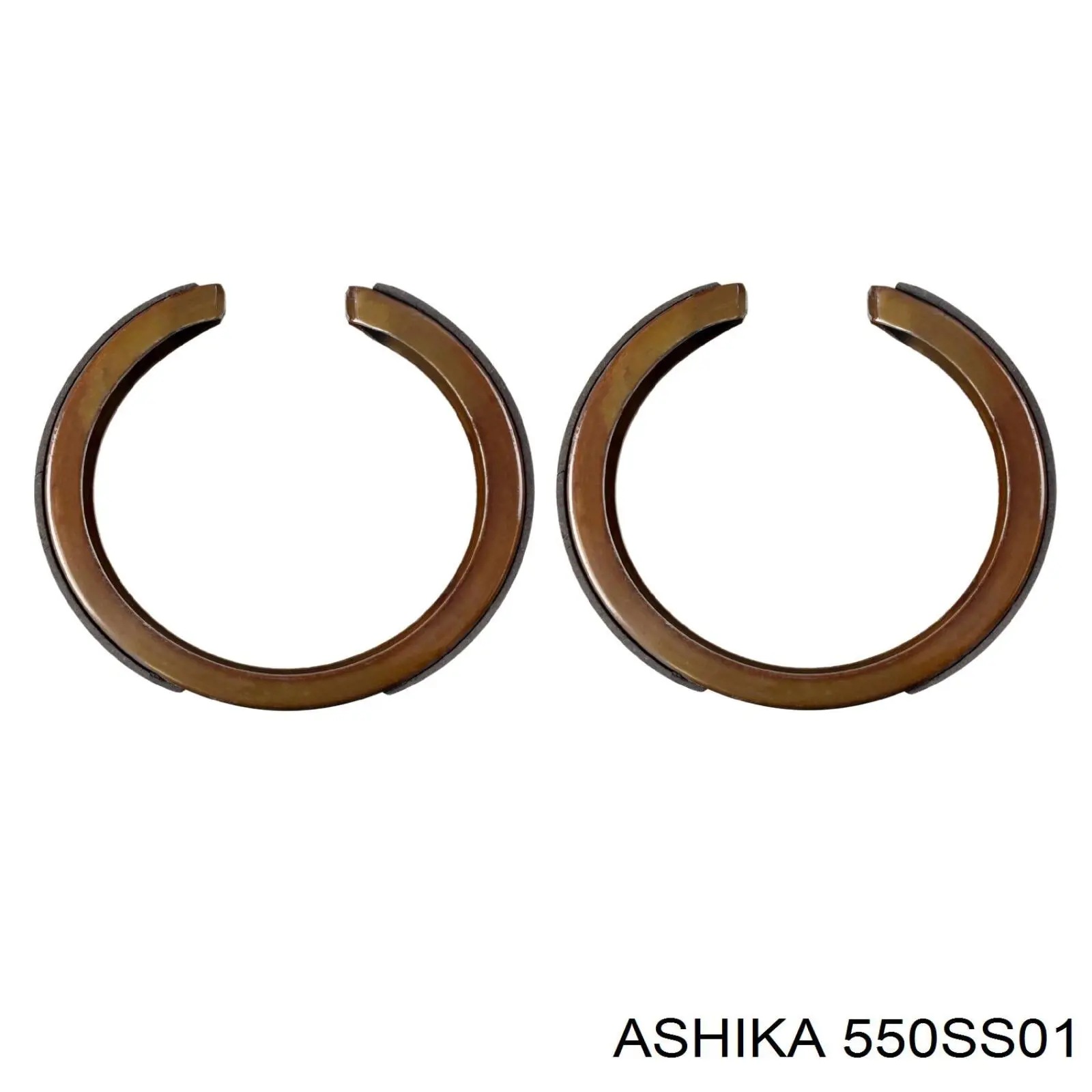 55-0S-S01 Ashika колодки ручника (стояночного тормоза)