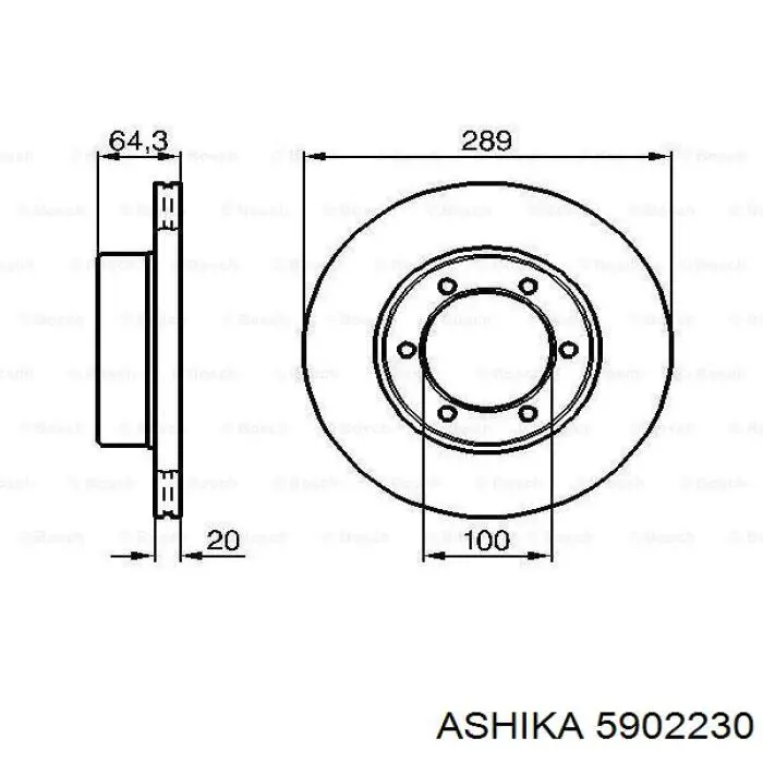 Рычаг маятниковый 5902230 Ashika