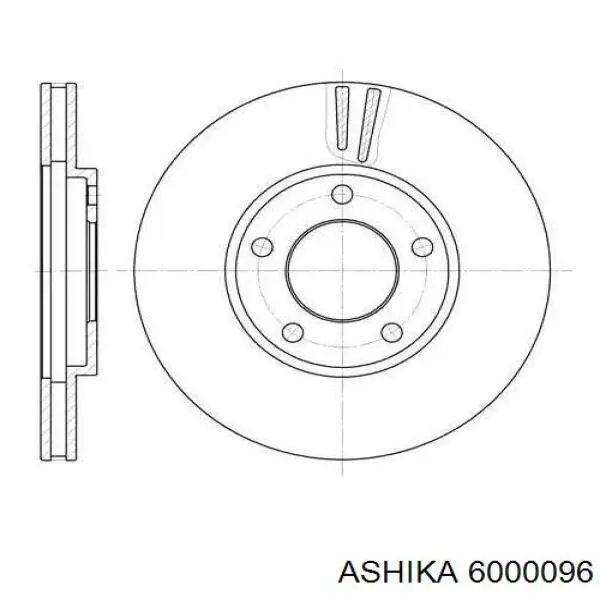 Передние тормозные диски 6000096 Ashika