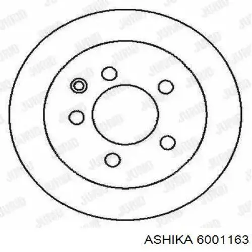 Передние тормозные диски 6001163 Ashika