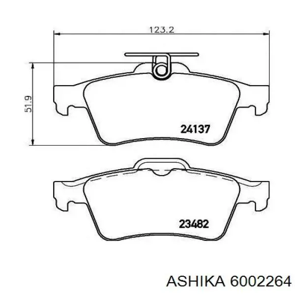 Передний тормозной диск Ashika 6002264