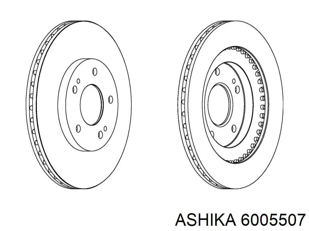 Передние тормозные диски 6005507 Ashika