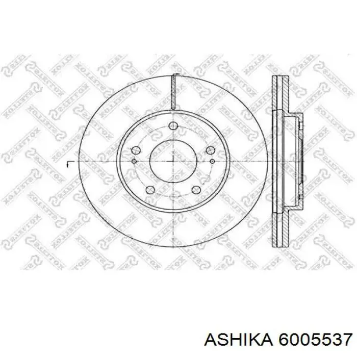 Купить 6005537 Ashika Ротор тормозной