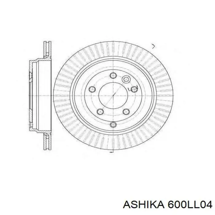 Тормоз дисковый передний Ashika 600LL04 цена, от 70.36 USD