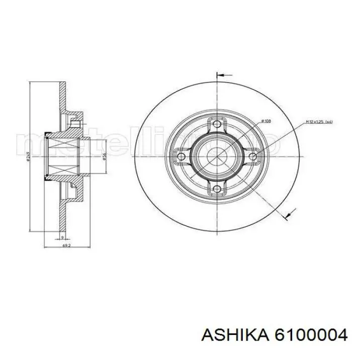 Задний тормозной диск ABS 17879 цена, от 46.89 USD