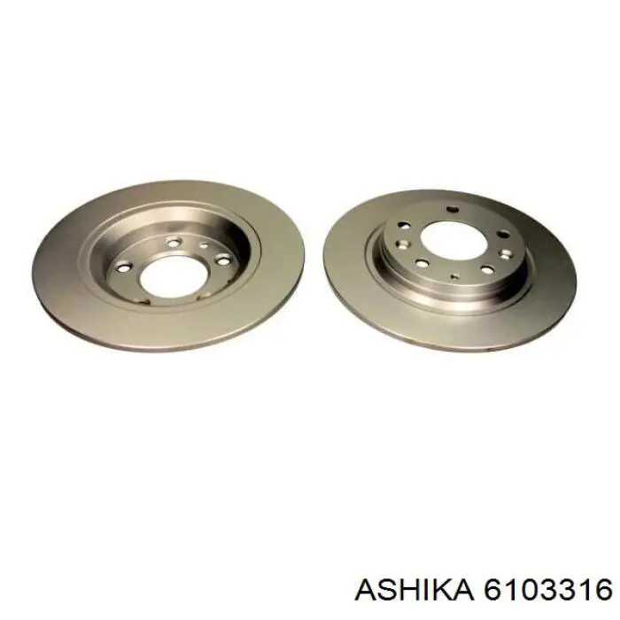 6103316 Ashika диск тормозной задний