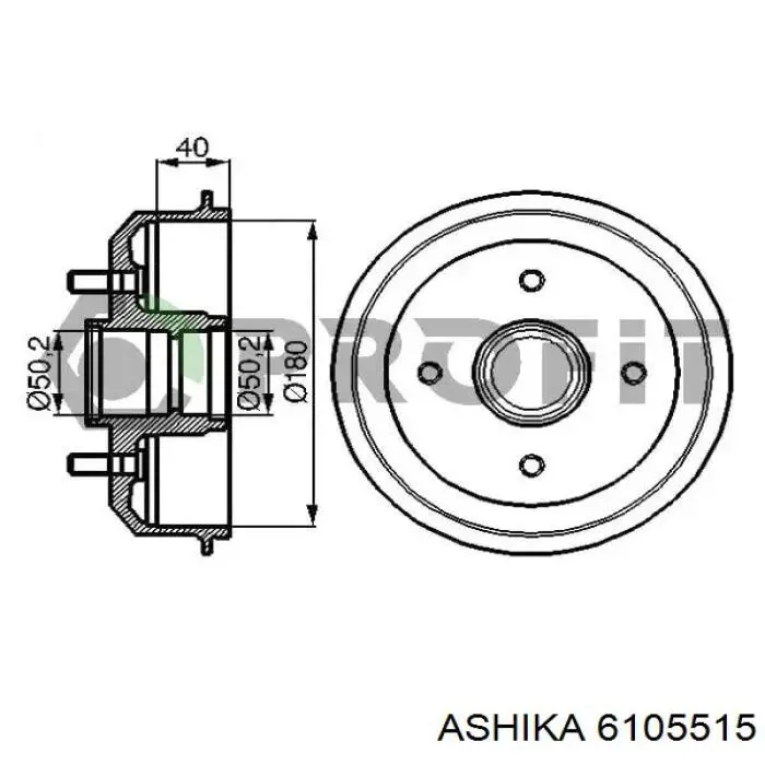 61-05-515 Ashika тормозные диски