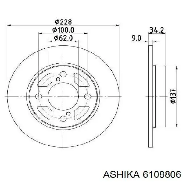 194758 Maxgear Дисковый тормоз