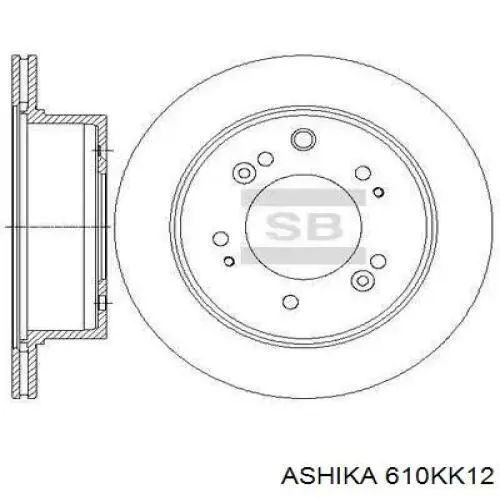 Задний тормозной диск Ashika 610KK12 цена, от 40.90 USD