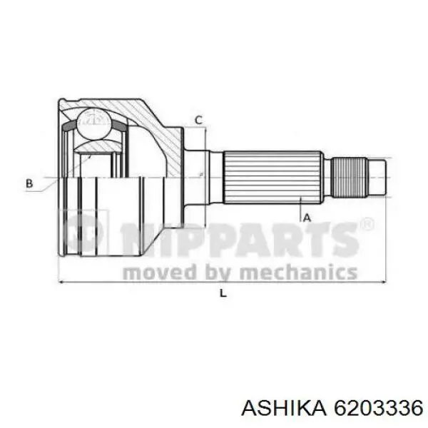 ШРУС наружный передний 6203336 Ashika