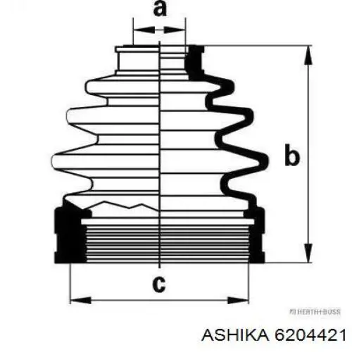 ШРУС наружный передний 6204421 Ashika