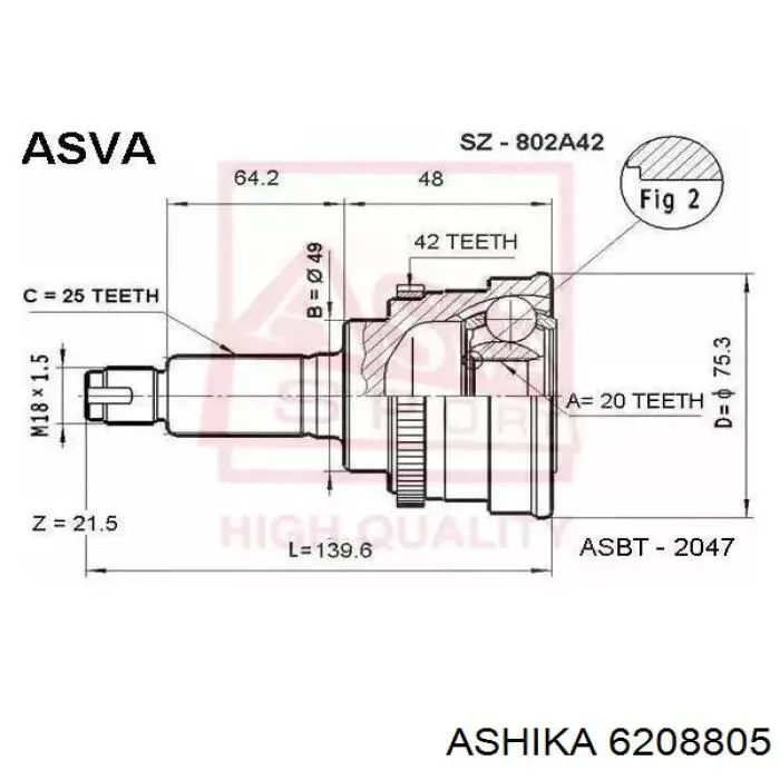 854069114 Triscan Наружная граната