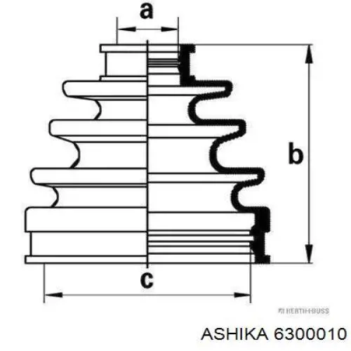 Пыльник ШРУСа наружный 49542N0450 Hyundai/Kia