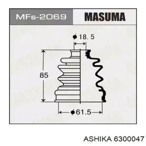 Чехол шруса Ashika 6300047 цена, от 12.35 USD