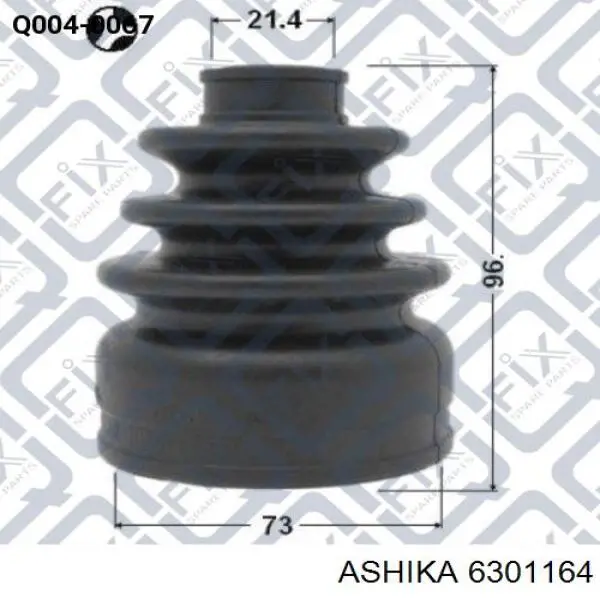 Купить 6301164 Ashika Пыльник ШРУСа внутренний, передней полуоси, левый