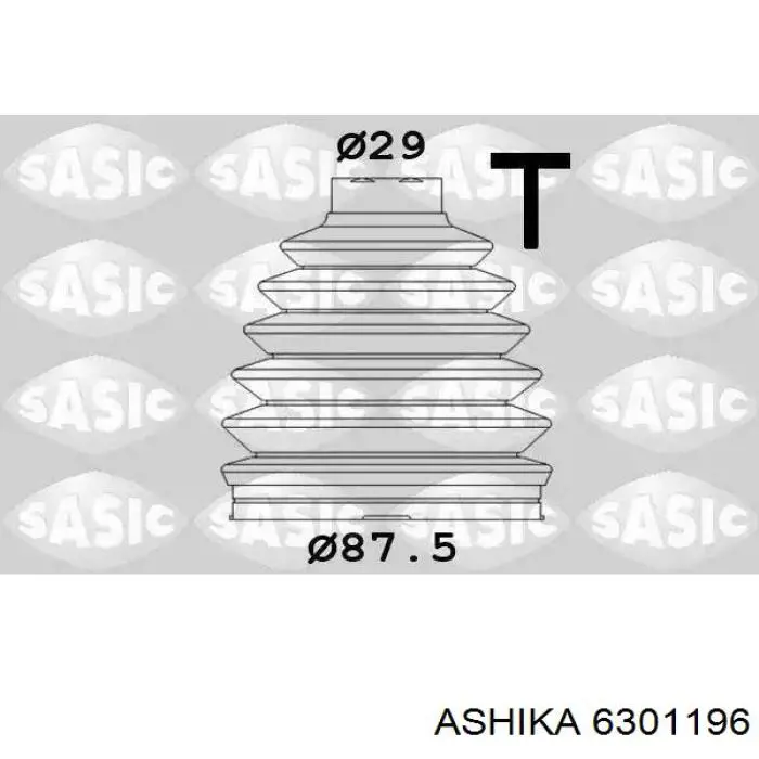 Пыльник ШРУСа передней полуоси наружный Ashika 6301196