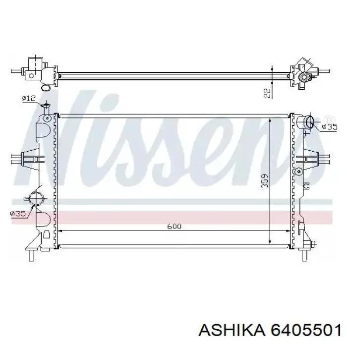 6405501 Ashika Термовыключатель