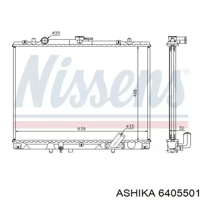 Купить 6405501 Ashika Термодатчик охлаждающей жидкости