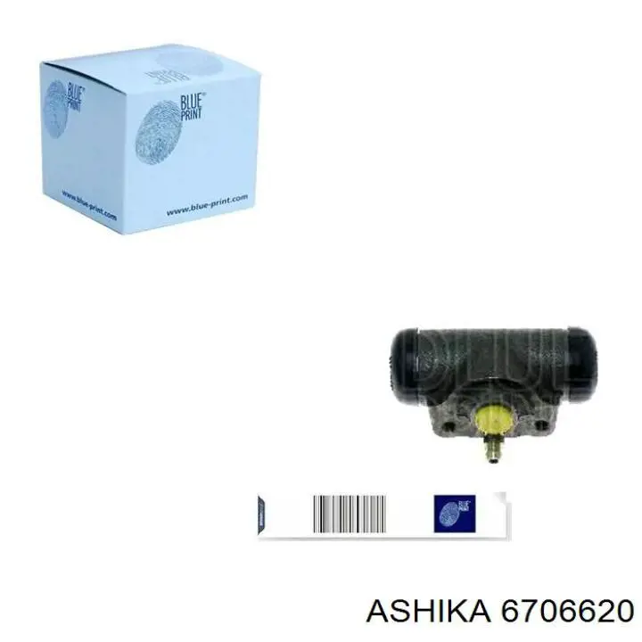 Рабочий тормозной цилиндр Ashika 6706620 цена, от 17.80 USD