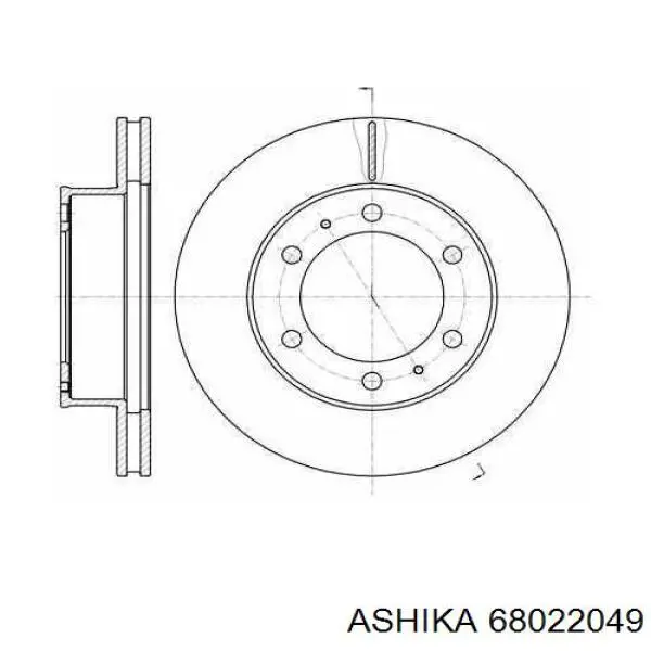 Главный тормозной цилиндр 68022049 Ashika