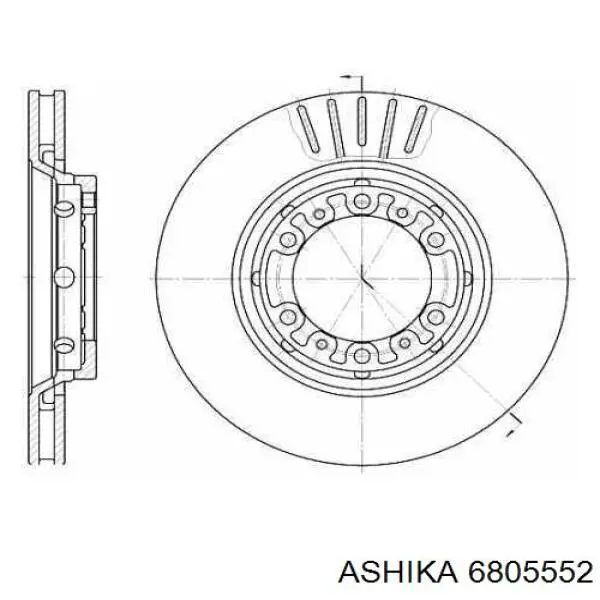 ГТЦ Ashika 6805552