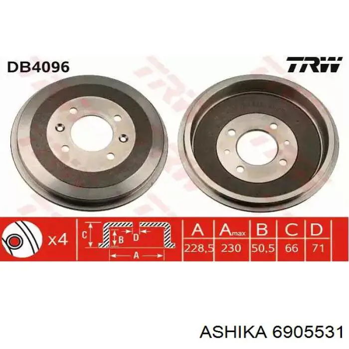 Шланг тормозной передний Masuma BH363