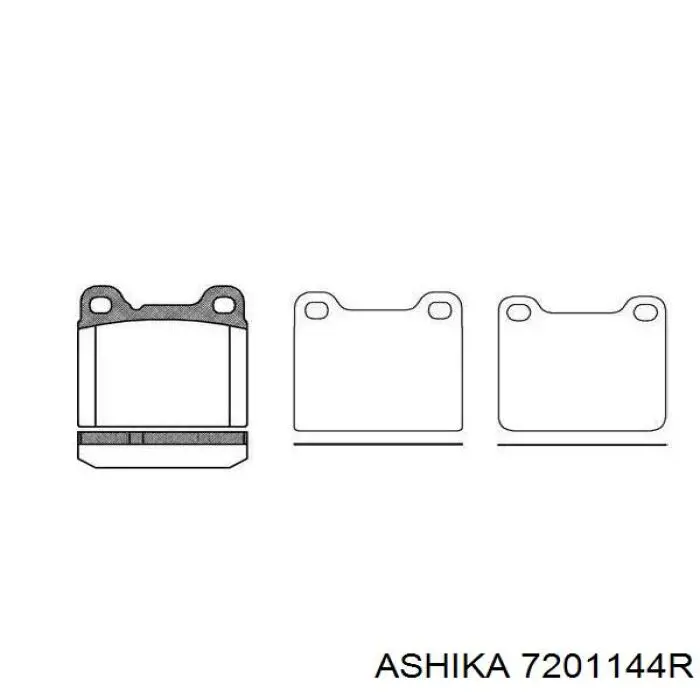 Верхний рычаг 7201144R Ashika