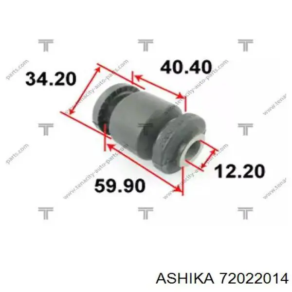 Поперечный рычаг задней подвески Ashika 72022014