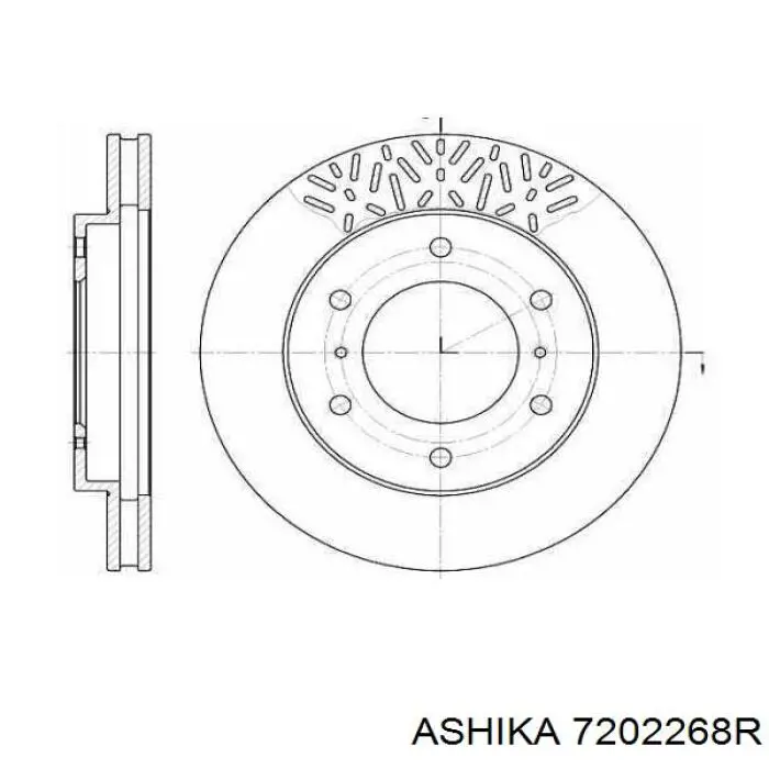 Передний нижний рычаг Ashika 7202268R