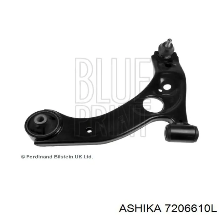7206610L Ashika Рычаг передней подвески нижний левый