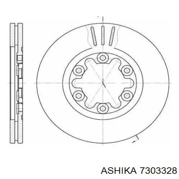 7303328 Ashika Палец шаровой нижний