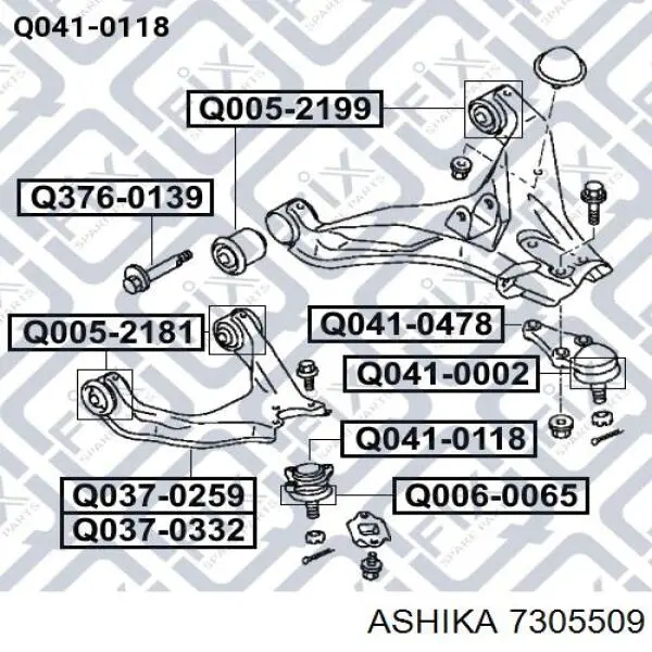 Верхние шаровые Ashika 7305509