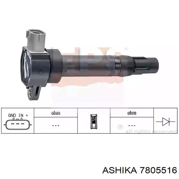 7805516 Ashika Катушка зажигания