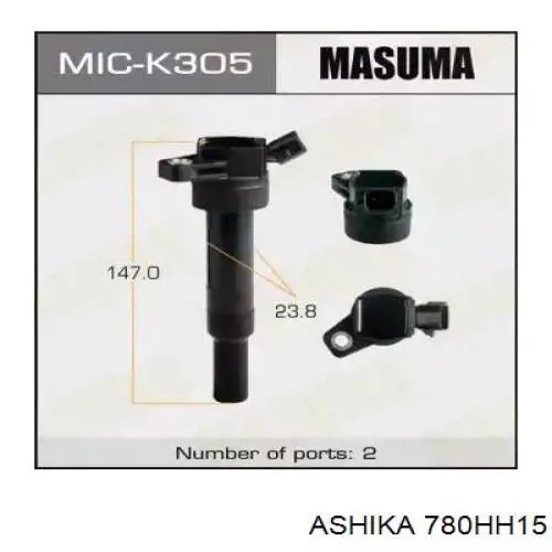Катушка зажигания 780HH15 Ashika