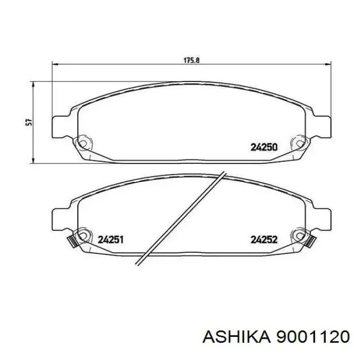 9001120 Ashika Цилиндр сцепления рабочий в сборе с выжимным подшипником