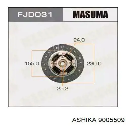 Подшипник сцепления выжимной Ashika 9005509