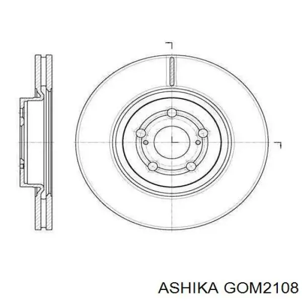 Купить GOM2108 Ashika Втулка заднего стабилизатора