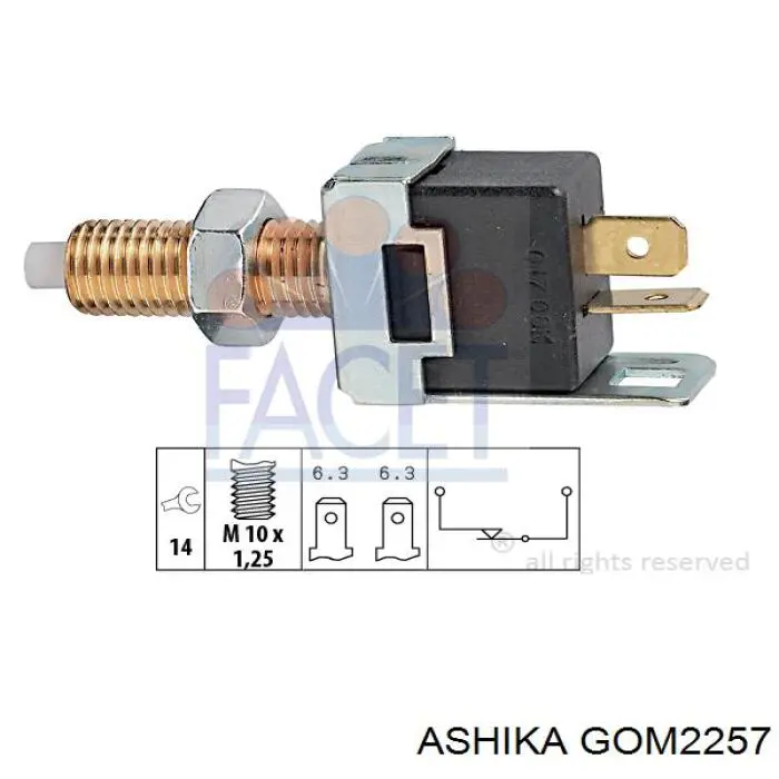 GOM-2257 Ashika coxim (suporte traseiro de motor (bloco silencioso))