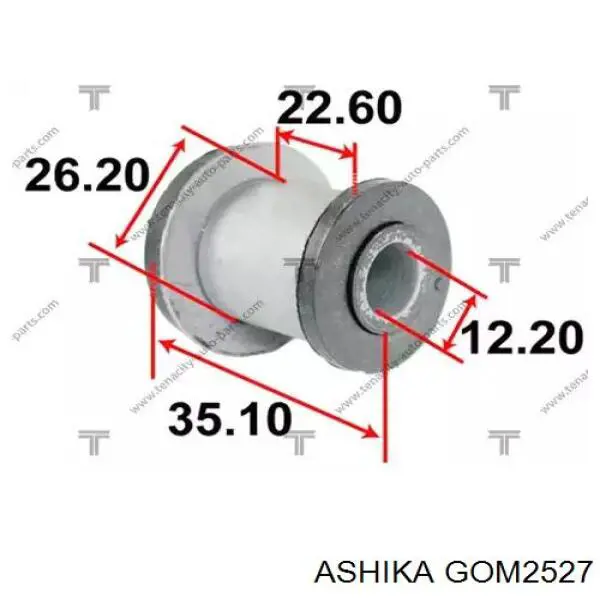 Сайлентблок крепления рулевой рейки GOM2527 Ashika