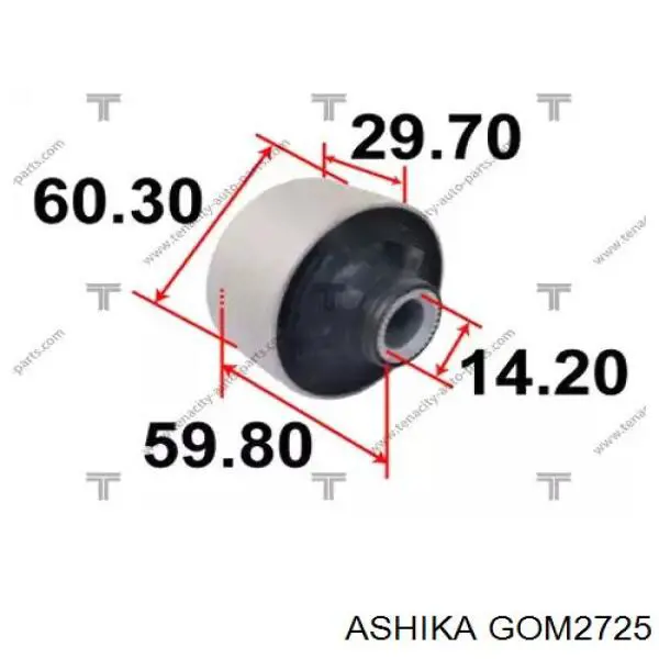 Сайлентблок переднего рычага GOM2725 Ashika