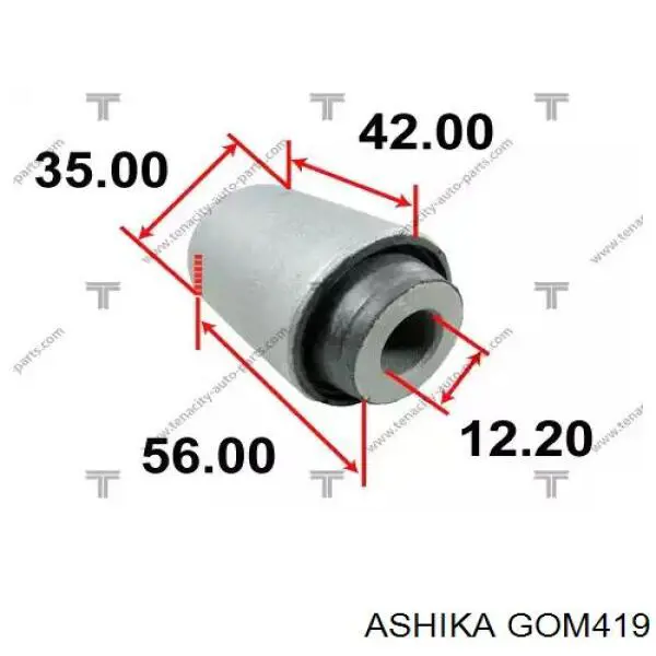 Сайлентблок переднего рычага GOM419 Ashika
