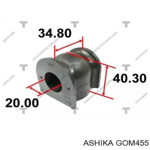 Втулка переднего стабилизатора GOM455 Ashika