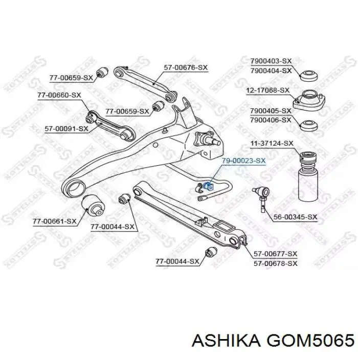 Купить GOM5065 Ashika Втулка заднего стабилизатора