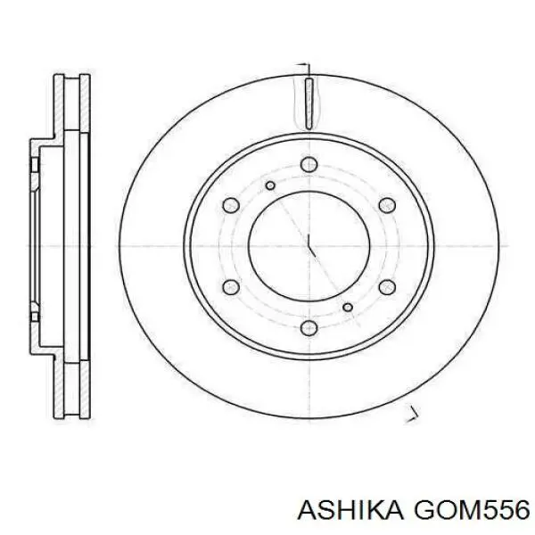 Сайлентблок переднего нижнего рычага Ashika GOM556
