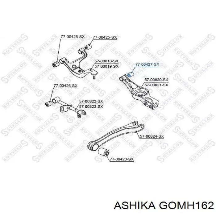 Сайлентблок цапфы задней GOMH162 Ashika